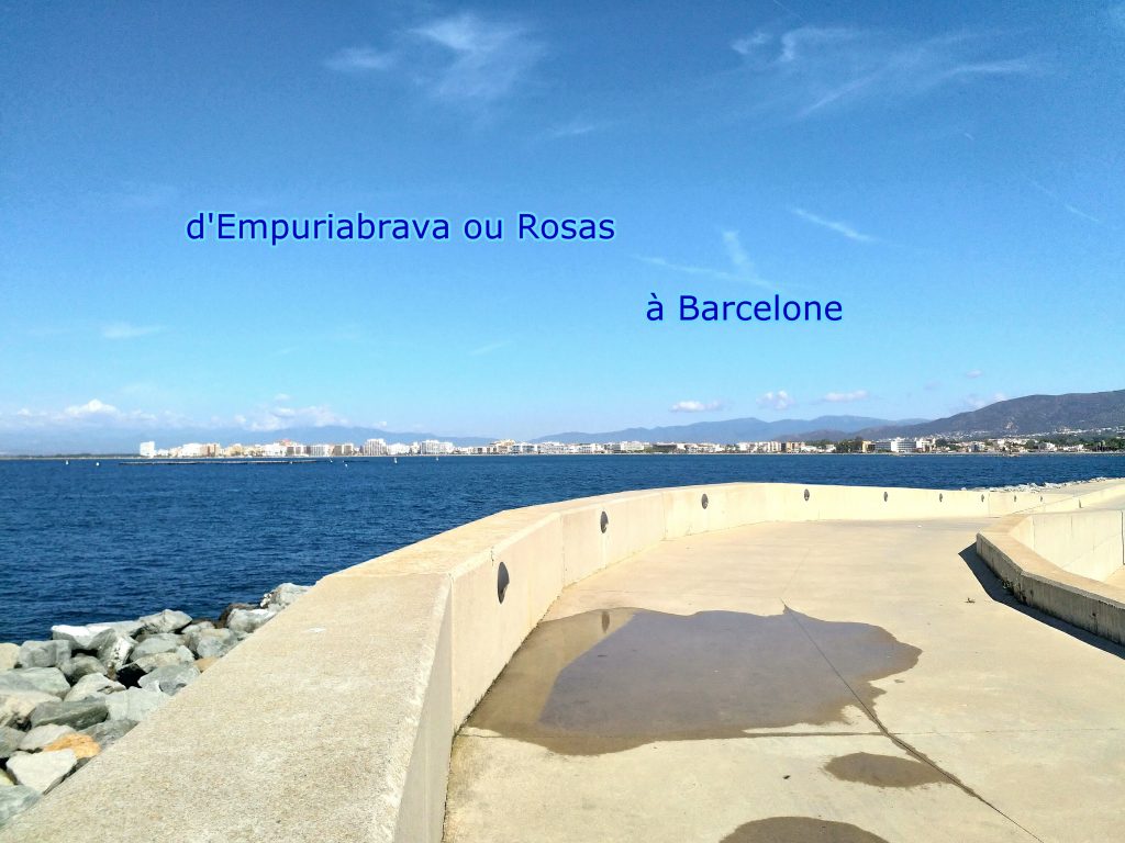 Comment aller à Barcelone depuis Empuriabrava ou Rosas. Voiture et parking, train et grande vitesse, bus, nous décrivons les trois moyens.